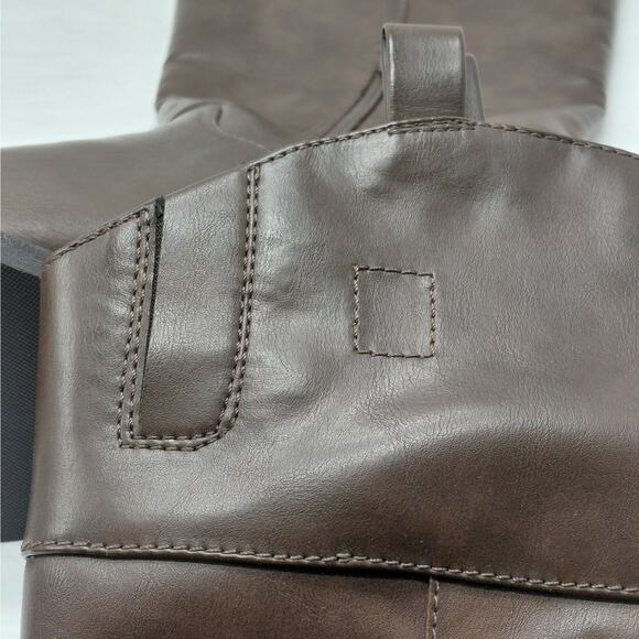 Crown Vintage Fyan Riding Boots Women’s 8W Brown Wide Calf Knee High Equestrian - Picture 11 of 11